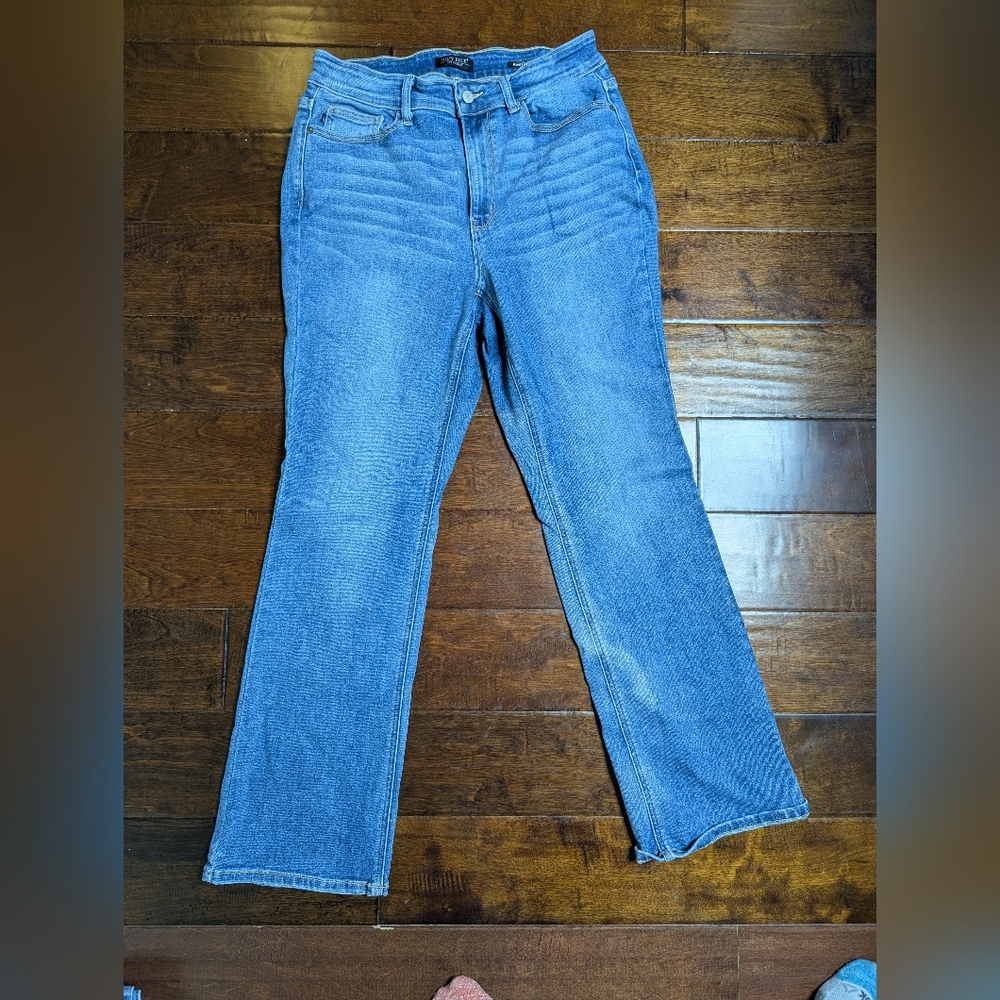 Judy Blue Jeans Women Size 14 W Blue Denim Bootcut Casual Comfort Everyday